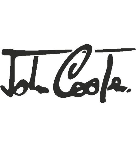STICKER JOHN COOPER SIGNATURE NERO