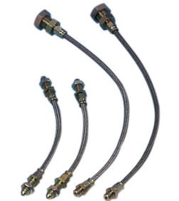 KIT TUBI FRENO IN TRECCIA AERONAUTICA 