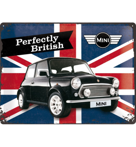 TARGA SMALTATA "MINI UNION JACK" 30x40