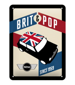 TARGA SMALTATA "BRIT POP" 15x20