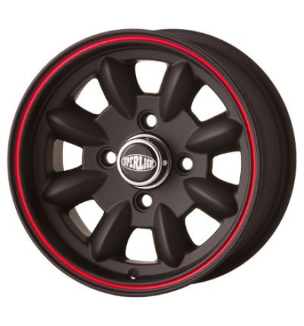 CERCHIO IN LEGA SUPERLIGHT 5,5x12" *NERO OPACO*