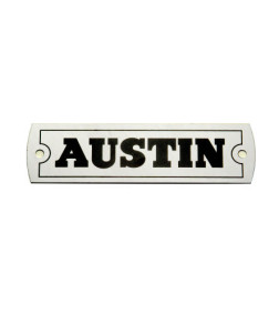 TARGHETTA METALLO "AUSTIN" COPERCHIO PUNTERIE