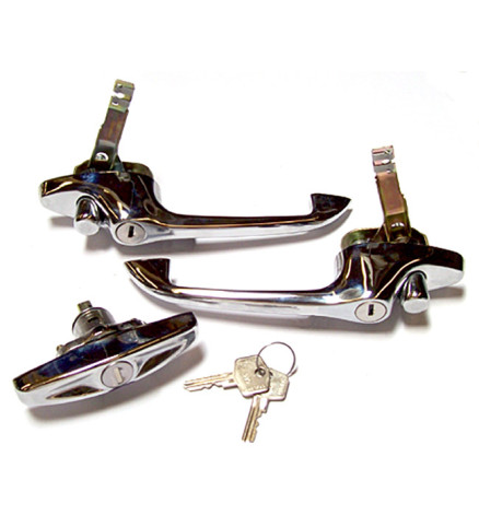 KIT MANIGLIE PORTIERE CROMATE (IMPARIGLIO)