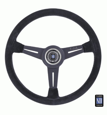 VOLANTE NARDI CLASSIC SCAMOSCIATO/RAZZE NERE 330mm 