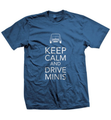 T-SHIRT KEEP CALM INDIGO BLUE - UOMO