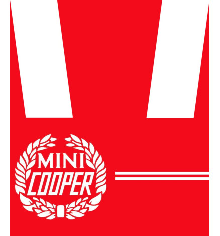 KIT DECAL ROVER MINI COOPER BIANCO