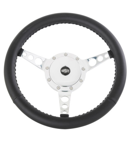 VOLANTE DELUXE PELLE 13" C/MOZZO