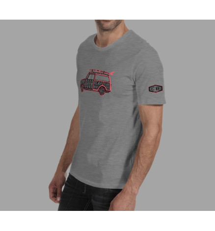 T-SHIRT SURF-T GRIGIO MELANGE - UOMO