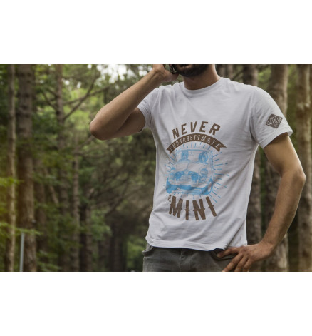 T-SHIRT NEVER GRIGIO MELANGE CHIARO - UOMO