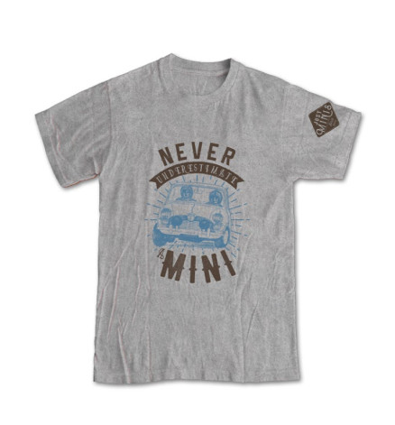 T-SHIRT NEVER GRIGIO MELANGE CHIARO - UOMO