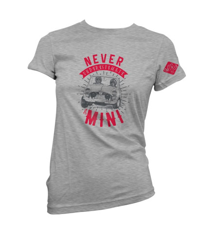 T-SHIRT NEVER GRIGIO MELANGE - DONNA