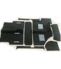 RIVESTIMENTO COMPLETO MOQUETTE NERO *DELUXE*