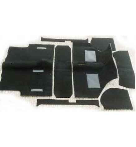 RIVESTIMENTO COMPLETO MOQUETTE NERO *DELUXE*