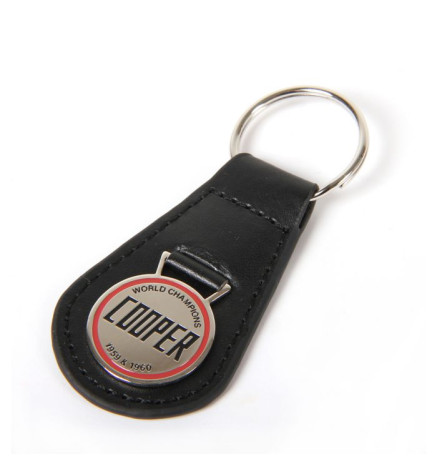 PORTACHIAVI PELLE COOPER CAR CO. SMALTATO