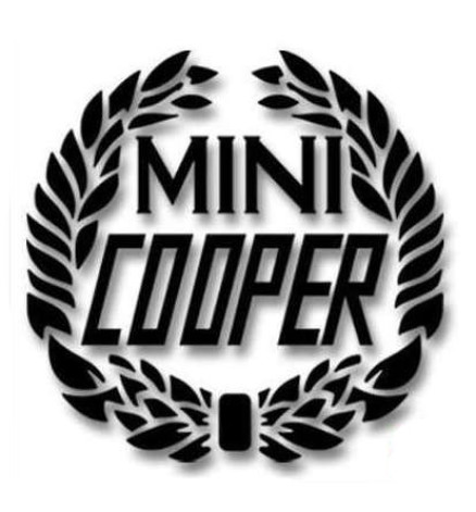 DECAL MINI COOPER ALLORO NERA