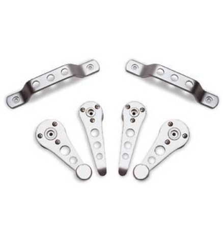 KIT MANIGLIE INTERNE PORTIERA ALLUMINIO DELUXE