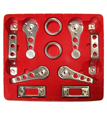 KIT MANIGLIE INTERNE PORTIERA ALLUMINIO *BUDGET*