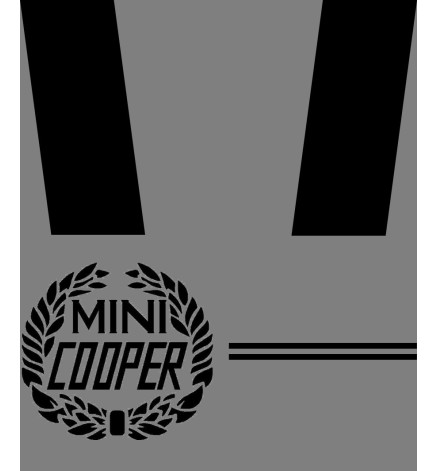 KIT DECAL ROVER MINI COOPER NERO